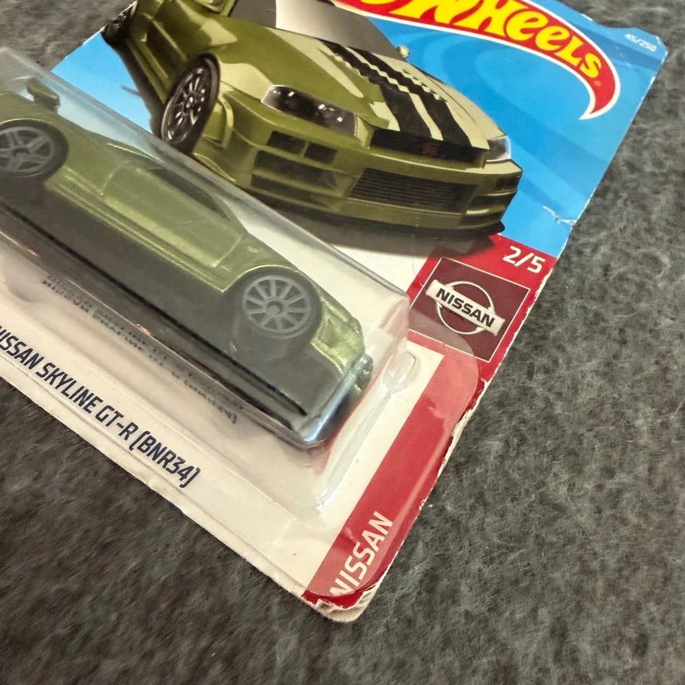 Hot Wheels Nissan Skyline GT-R BNR34 Green 2019 Nissan 2/5 45/250 Diecast Car